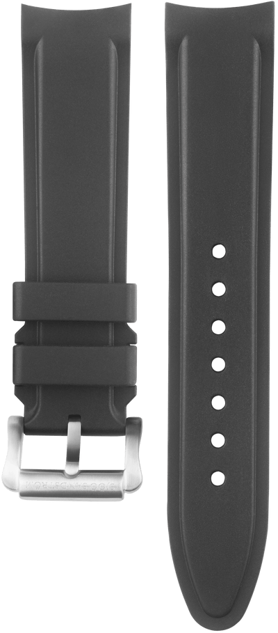 22mm Rubber strap with steel pin buckle