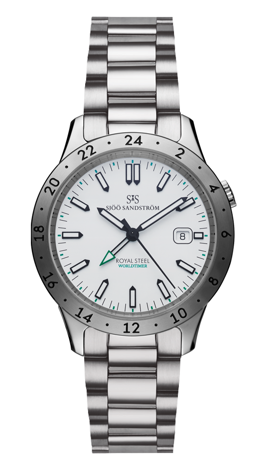 Stainless Steel / White / Steel Bracelet