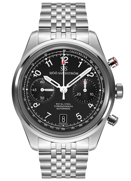 Stainless Steel / Black / Steel Bracelet