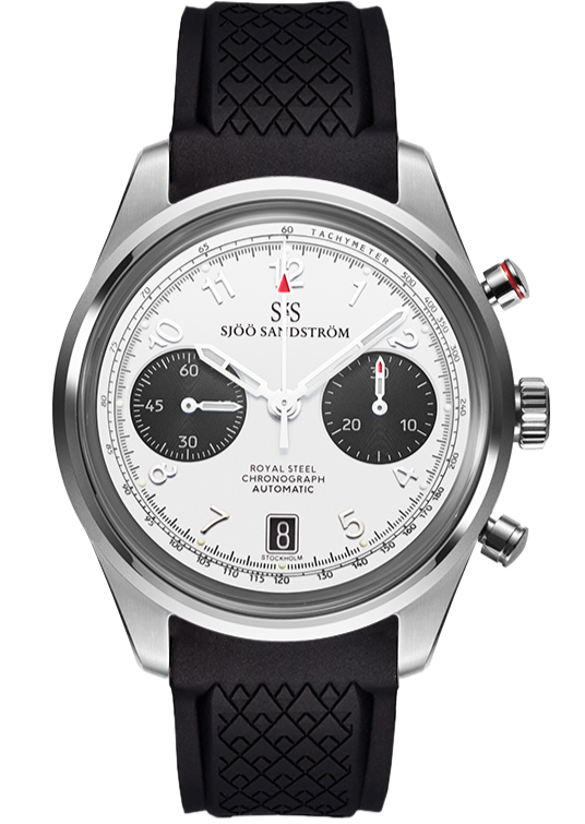 Stainless Steel / White / Black Rubber