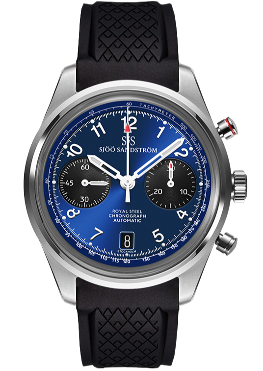 Stainless Steel / Blue / Black Rubber