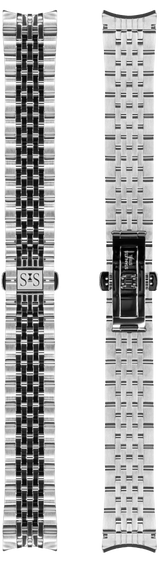 20mm Tapered Steel Bracelet Royal Steel Chronograph 40mm