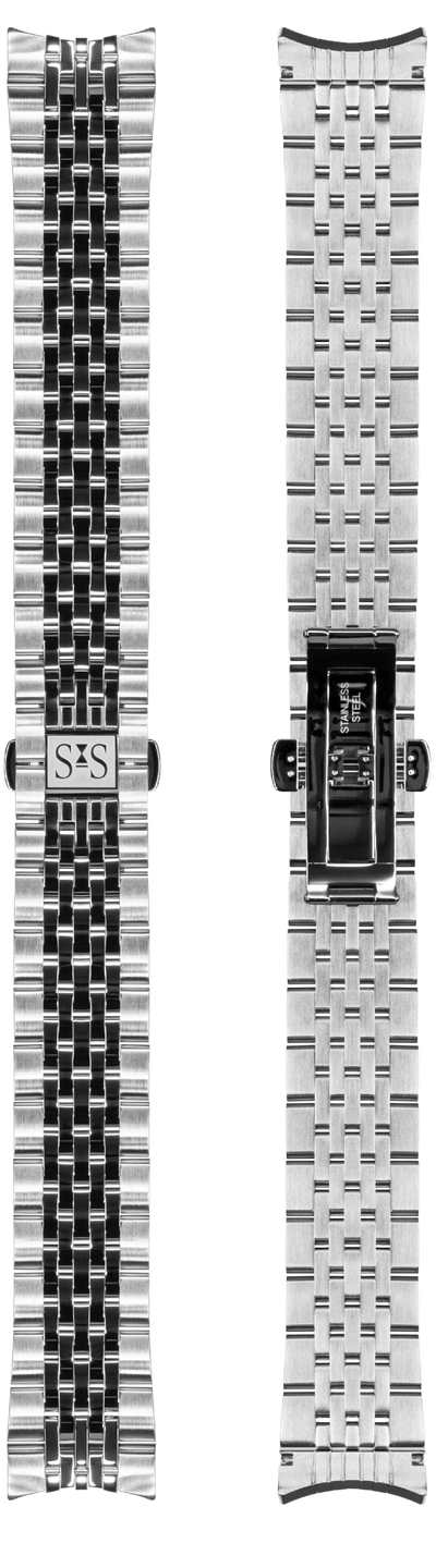 20mm Tapered Steel Bracelet Royal Steel Chronograph 40mm