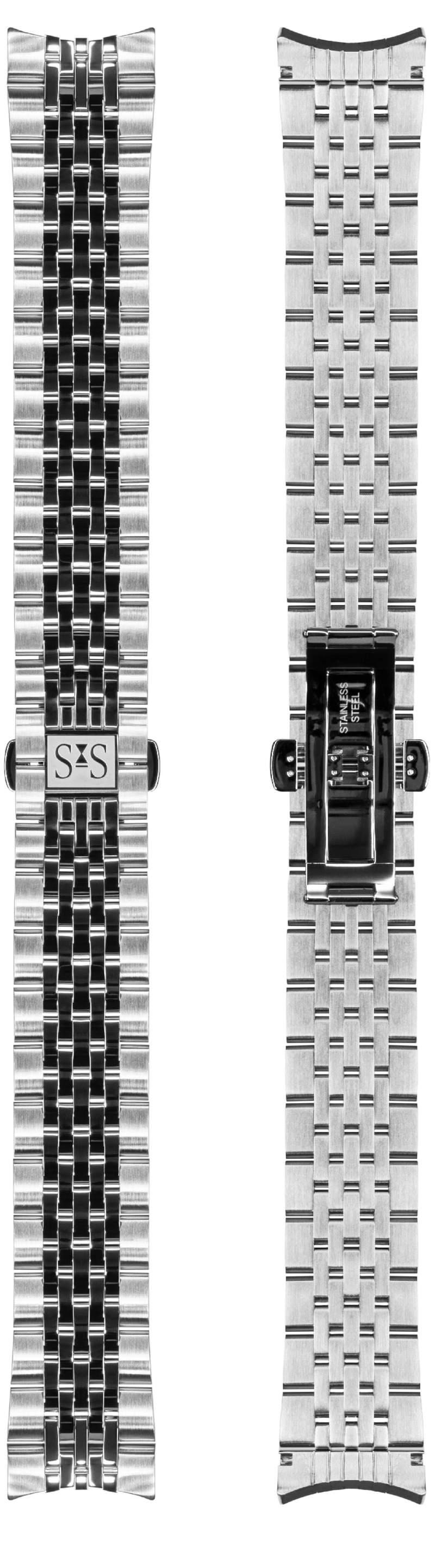 20mm Tapered Steel Bracelet Royal Steel Chronograph 40mm