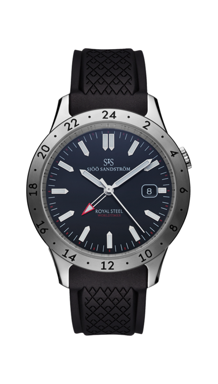 Stainless Steel / Black / Black Rubber