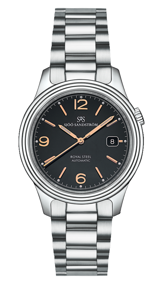 Stainless Steel / Steel Bracelet / Black Rose Gold Index