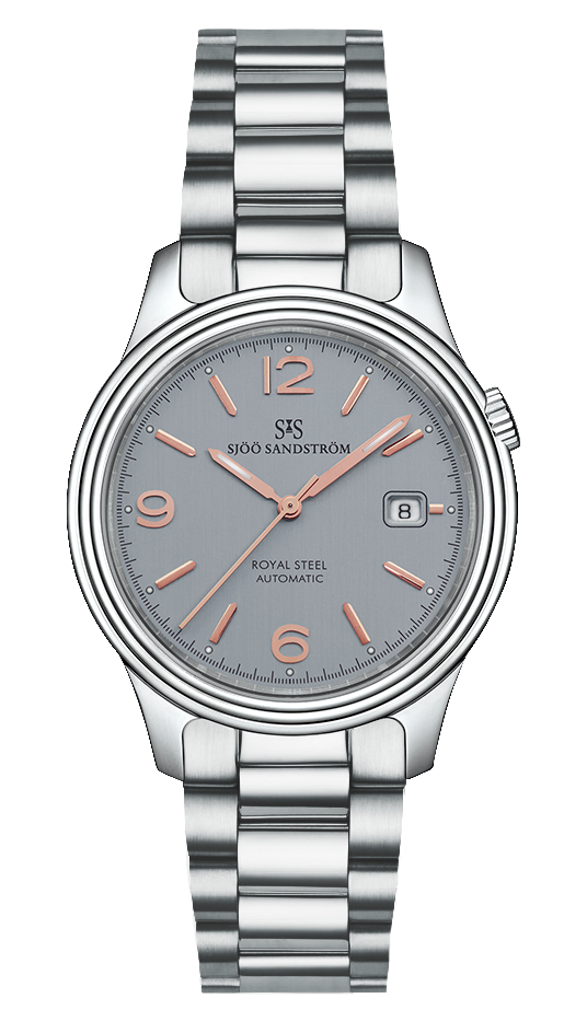 Stainless Steel / Steel Bracelet / Grey Rose Gold Index