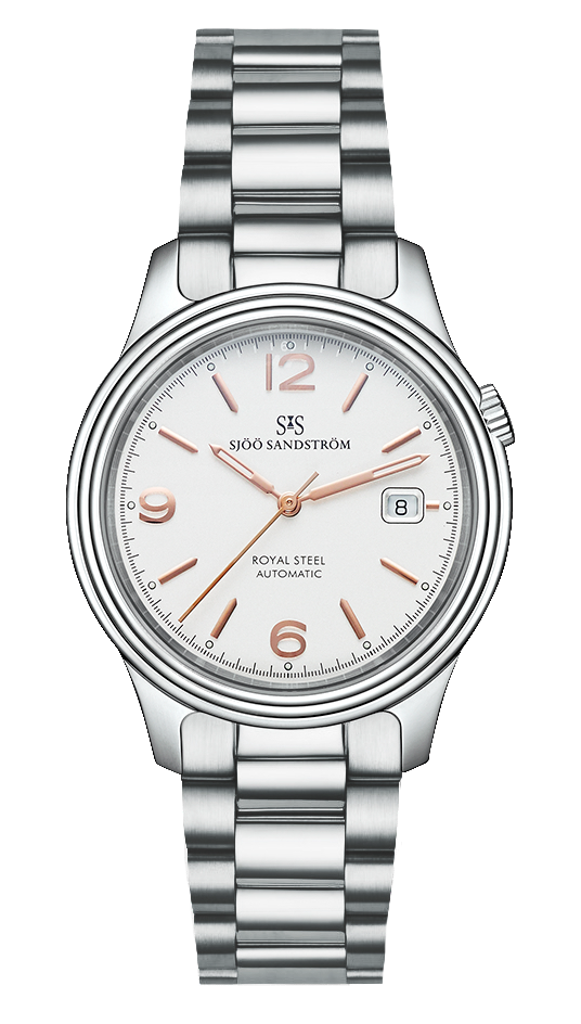 Stainless Steel / Steel Bracelet / Ivory Rose Gold Index