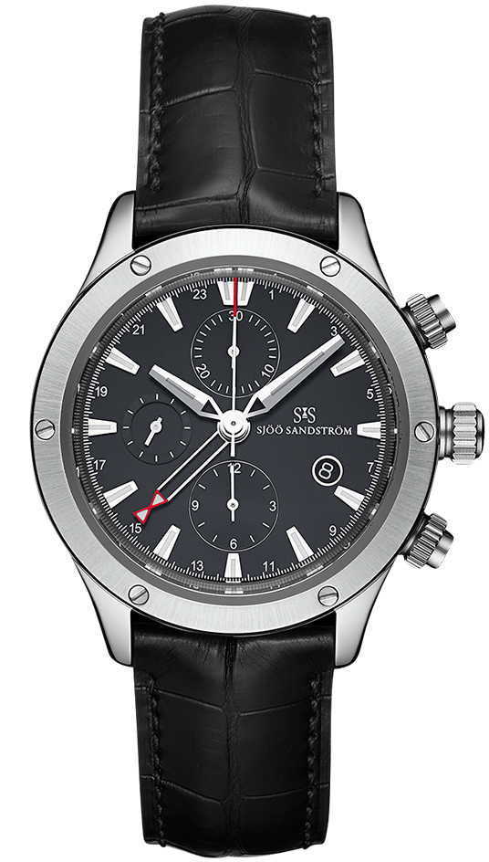 Stainless Steel / Black / Alligator Black
