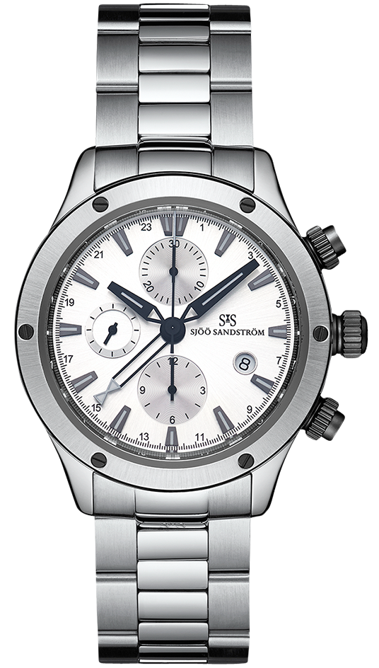 Stainless Steel - DLC Details / Silver / Steel Bracelet