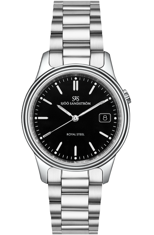 Stainless Steel / Black / Steel Bracelet