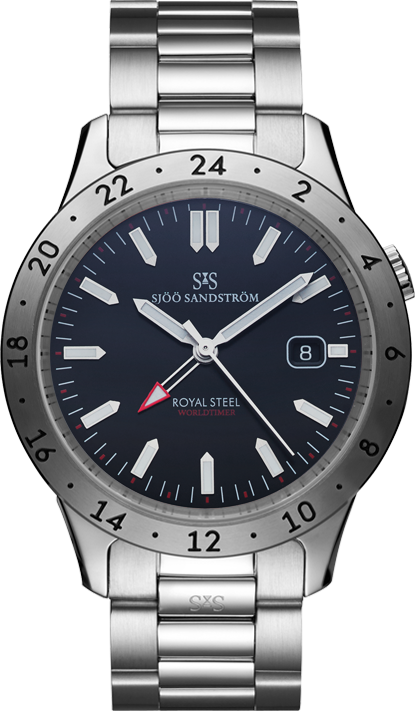 Royal Steel Worldtimer 41mm